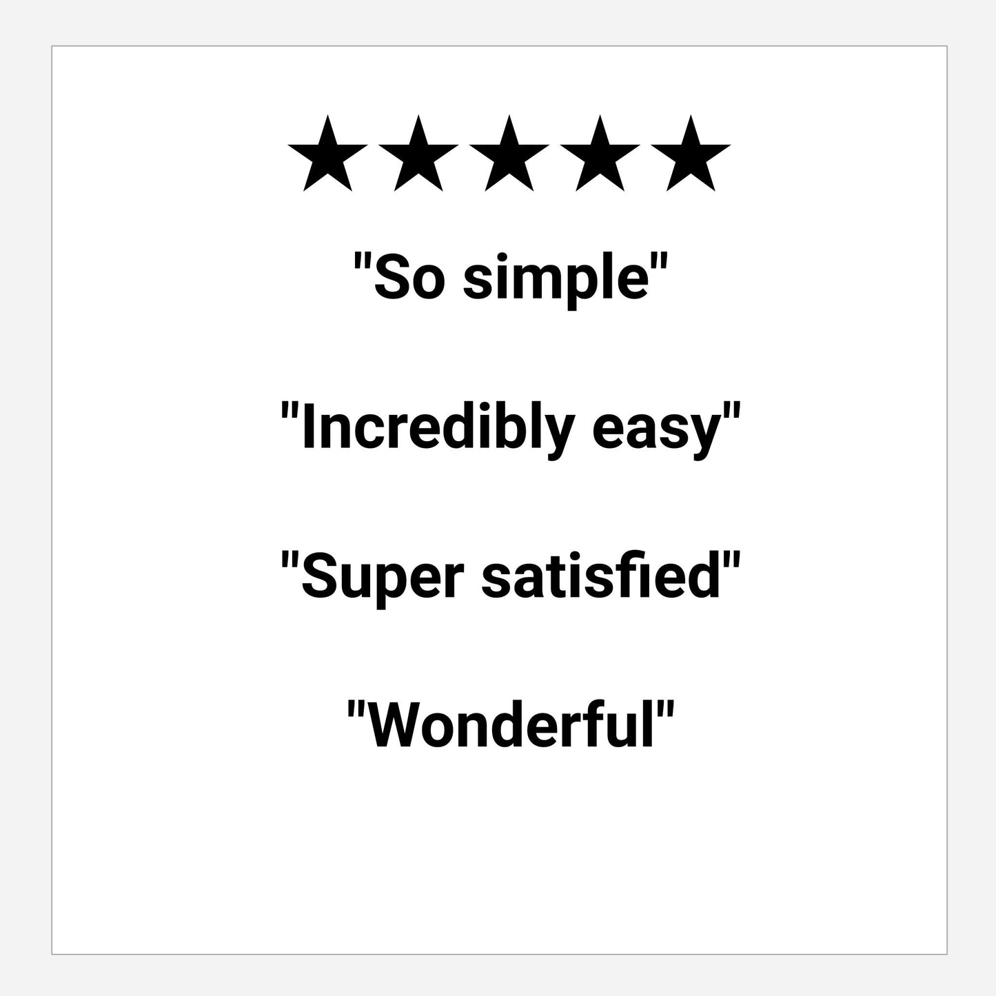 Call-outs from 2xEDGE staple 5-star reviews including "So simple", "Incredibly easy", "Super satisfied", "Wonderful".