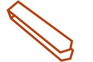 2xEDGE Staple - graphic illustration (icon)
