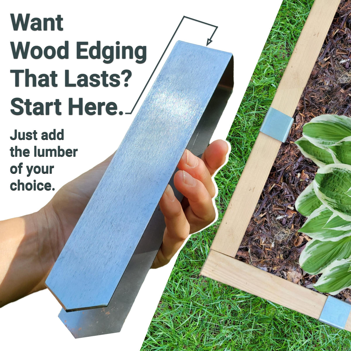 2xEDGE Landscape Edging & Garden Border Staples