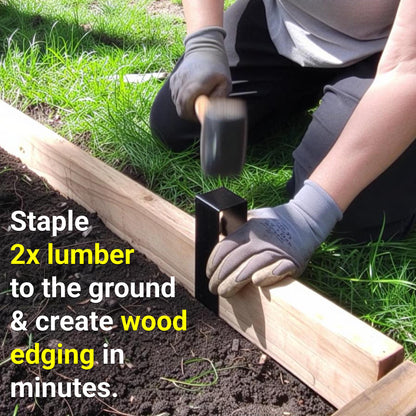 2xEDGE Landscape Edging & Garden Border Staples