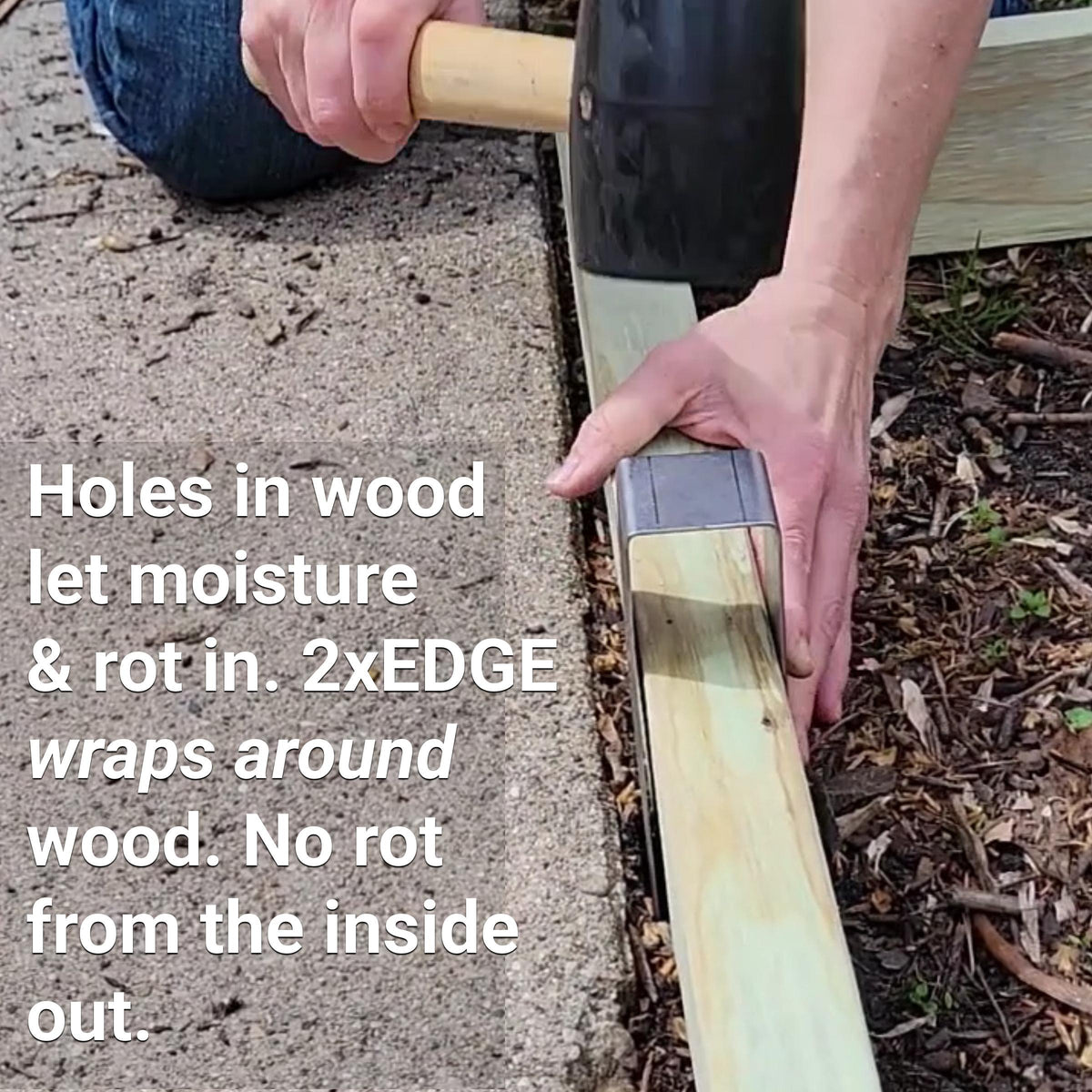 2xEDGE Landscape Edging & Garden Border Staples