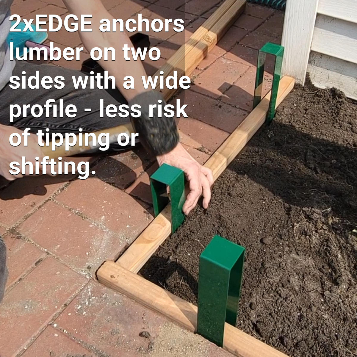 2xEDGE Landscape Edging & Garden Border Staples